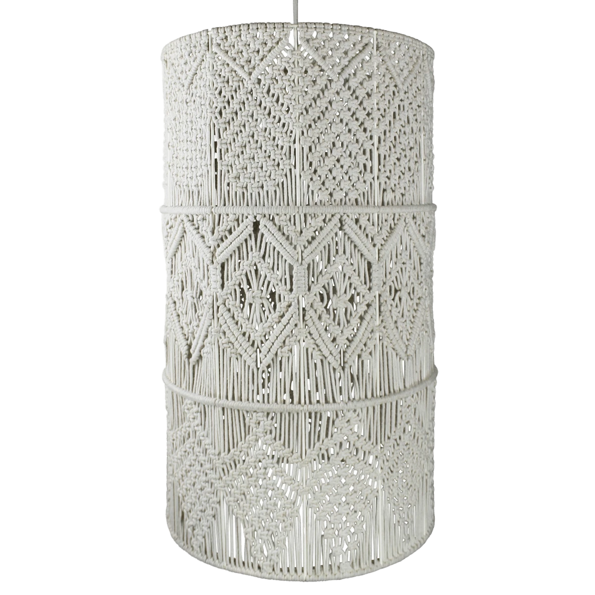 Tinghir Macrame 3-Tier Pendant 3 Tinghir Macrame 3-Tier Pendant - Image 3
