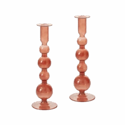 Suzette Amber Glass Candle Holder Set Of 2 -Jungalow 43754 00 PhotoRoomcopy PhotoRoom