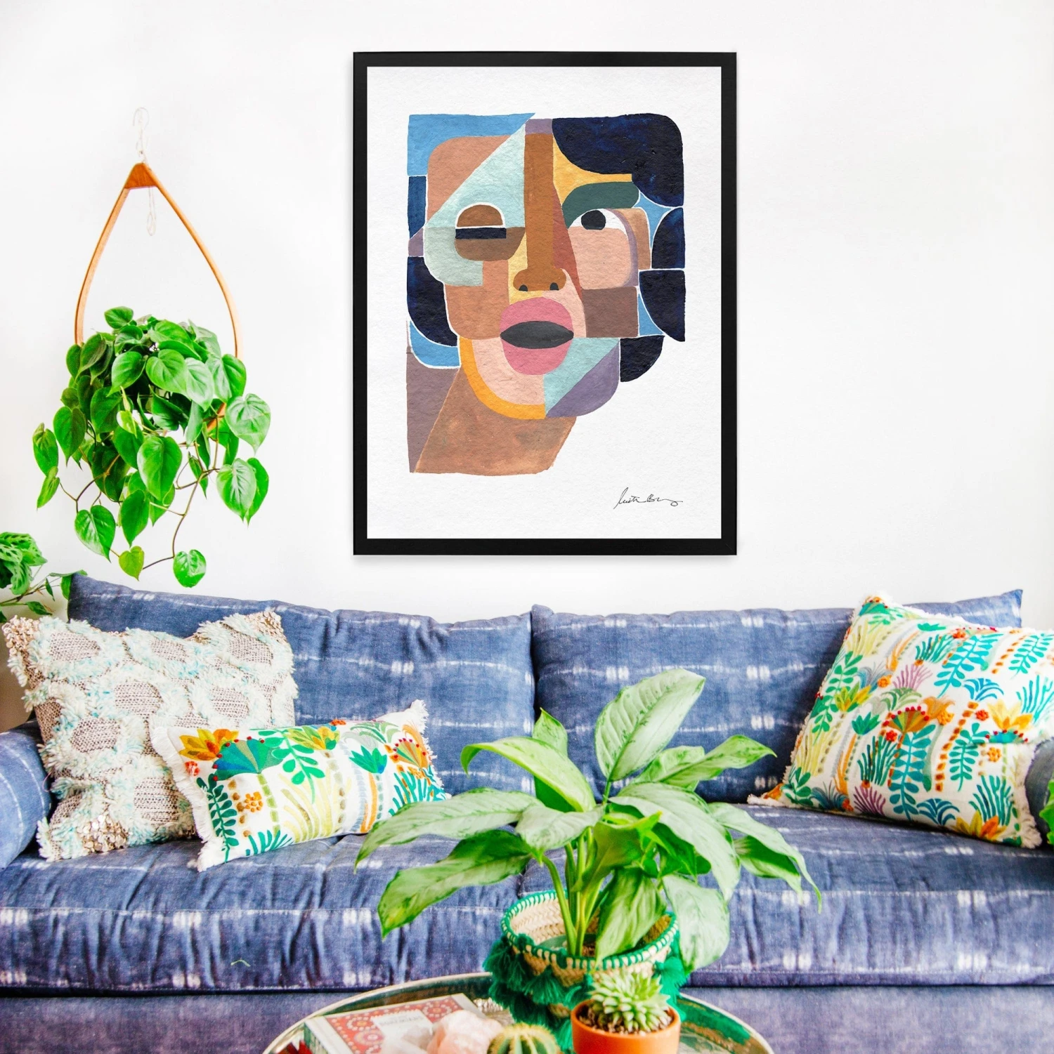 Face 4 Art Print By Justina Blakeney 3 Face 4 Art Print By Justina Blakeney - Image 3