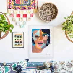 Face 4 Art Print By Justina Blakeney 11 Face 4 Art Print By Justina Blakeney -Jungalow 4 dbf2e8c3 241b 434b 89df e054e807b4cb