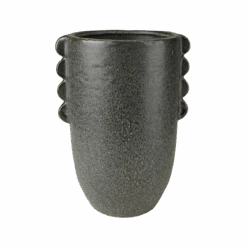 Agadir Black Ceramic Vase 5 Agadir Black Ceramic Vase -Jungalow 7774 2 9 PhotoRoom