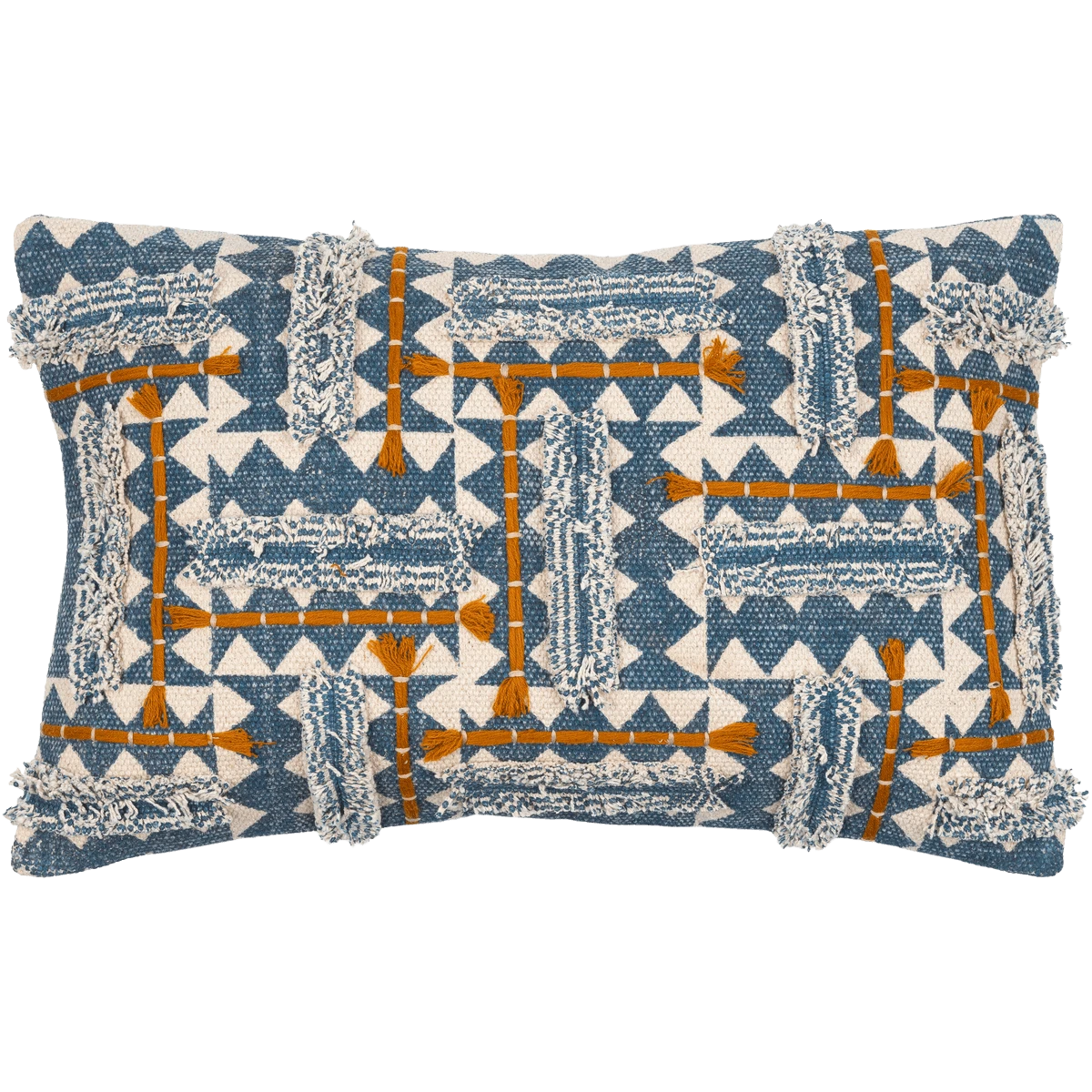 Blue Rabia Lumbar Pillow 1 Blue Rabia Lumbar Pillow