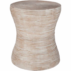 Light Wash Indah Rattan End Table