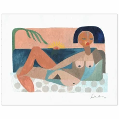 Nude Beach At Sunset Art Print By Justina Blakeney -Jungalow Body 07928d77 ff4e 4300 938a cd137adda4a0