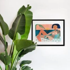 Nude Beach At Sunset Art Print By Justina Blakeney -Jungalow Body 1 011c9452 d672 40a7 b8dd 04f35b80152a