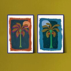 Date Night Moon Art Print By Jungalow® -Jungalow Date night moons duo d4a3d9a0 572e 42a9 b479 0ed6e3e522d3