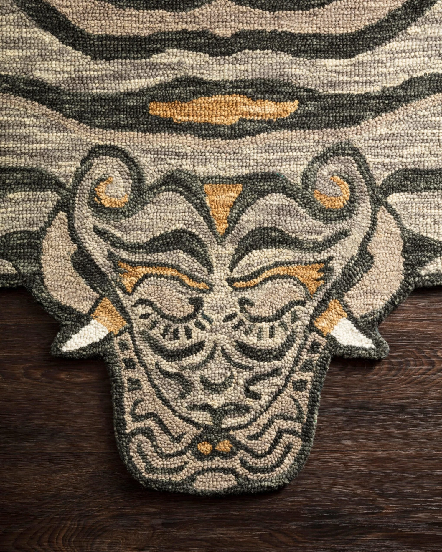 Feroz Silver Tiger Rug By Justina Blakeney® X Loloi 2 Feroz Silver Tiger Rug By Justina Blakeney® X Loloi - Image 2