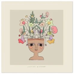 Flower Thinker 2 Art Print By Justina Blakeney -Jungalow FlowerThinker2 Shadow 3bd6bf96 e0cf 41bb 9e27 7901cffbbc41
