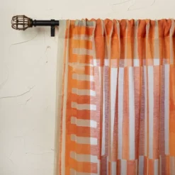 1pc Sheer Ophelia Printed Burnout Window Curtain Panel Orange - Opalhouse™ Designed With Jungalow™ 7 1pc Sheer Ophelia Printed Burnout Window Curtain Panel Orange - Opalhouse™ Designed With Jungalow™ -Jungalow GUEST 154e0bfa b339 41f9 9f40 0461976c9081