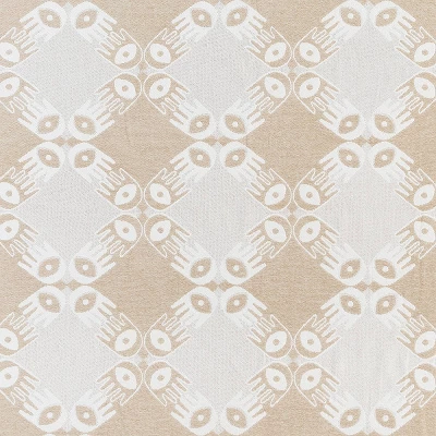 50"x60" Hand In Hand Throw Blanket Tan - Jungalow By Justina Blakeney 1 50"x60" Hand In Hand Throw Blanket Tan - Jungalow By Justina Blakeney