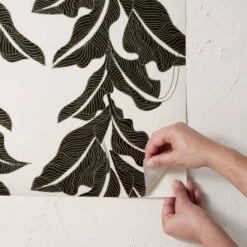 Botanical Leaf Peel And Stick Wallpaper Black/White - Opalhouse™ Designed With Jungalow™ -Jungalow GUEST 3095b8ff 6f52 48aa 8a4a 02a4870ccbf4