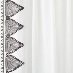 1pc Light Filtering Diamond Border Window Curtain Panel White - Opalhouse™ Designed With Jungalow™ -Jungalow GUEST 6a1227ec a22c 4a58 b5cd ea3e9bda3f45