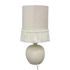 Small Table Lamp With Fringe Shade Off-White (Includes LED Light Bulb) - Opalhouse™ Designed With Jungalow™ -Jungalow GUEST 6a5a28fb 40e2 4ccf aad5 699d151bc234
