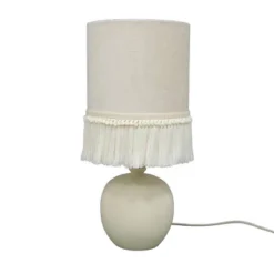 Small Table Lamp With Fringe Shade Off-White (Includes LED Light Bulb) - Opalhouse™ Designed With Jungalow™ -Jungalow GUEST 7b52390b 0f9b 4c1c be8b 991b426944b8