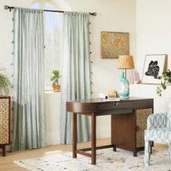 Jungalow 7 Palermo Desk Daisy Webbing Brown - Opalhouseâ„¢ Designed With Jungalowâ„¢