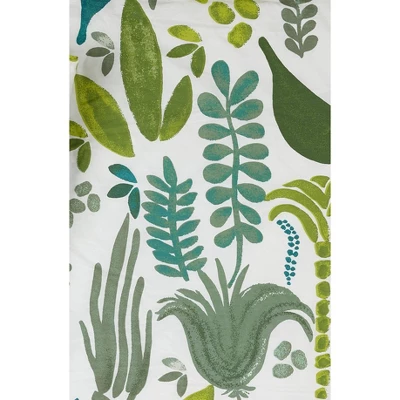 Jardin Shower Curtain Green/Blue - Jungalow By Justina Blakeney 1 Jardin Shower Curtain Green/Blue - Jungalow By Justina Blakeney