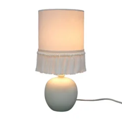 Small Table Lamp With Fringe Shade Off-White (Includes LED Light Bulb) - Opalhouse™ Designed With Jungalow™ -Jungalow GUEST b032319a c7f7 464d ab2a a2536f5698f3