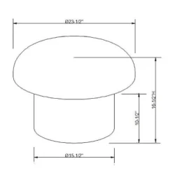 Maddalena Mushroom Stool - Opalhouse™ Designed With Jungalow™ -Jungalow GUEST c2878331 038a 4ac5 ad14 266eb978ce44