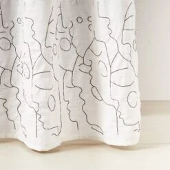 In This Together Shower Curtain White - Opalhouse™ Designed With Jungalow™ -Jungalow GUEST d2a7877a d4db 4b9e ad97 8fecab59e560