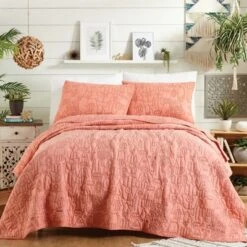 Hamsa Quilt Set Orange - Justina Blakeney For Makers Collective