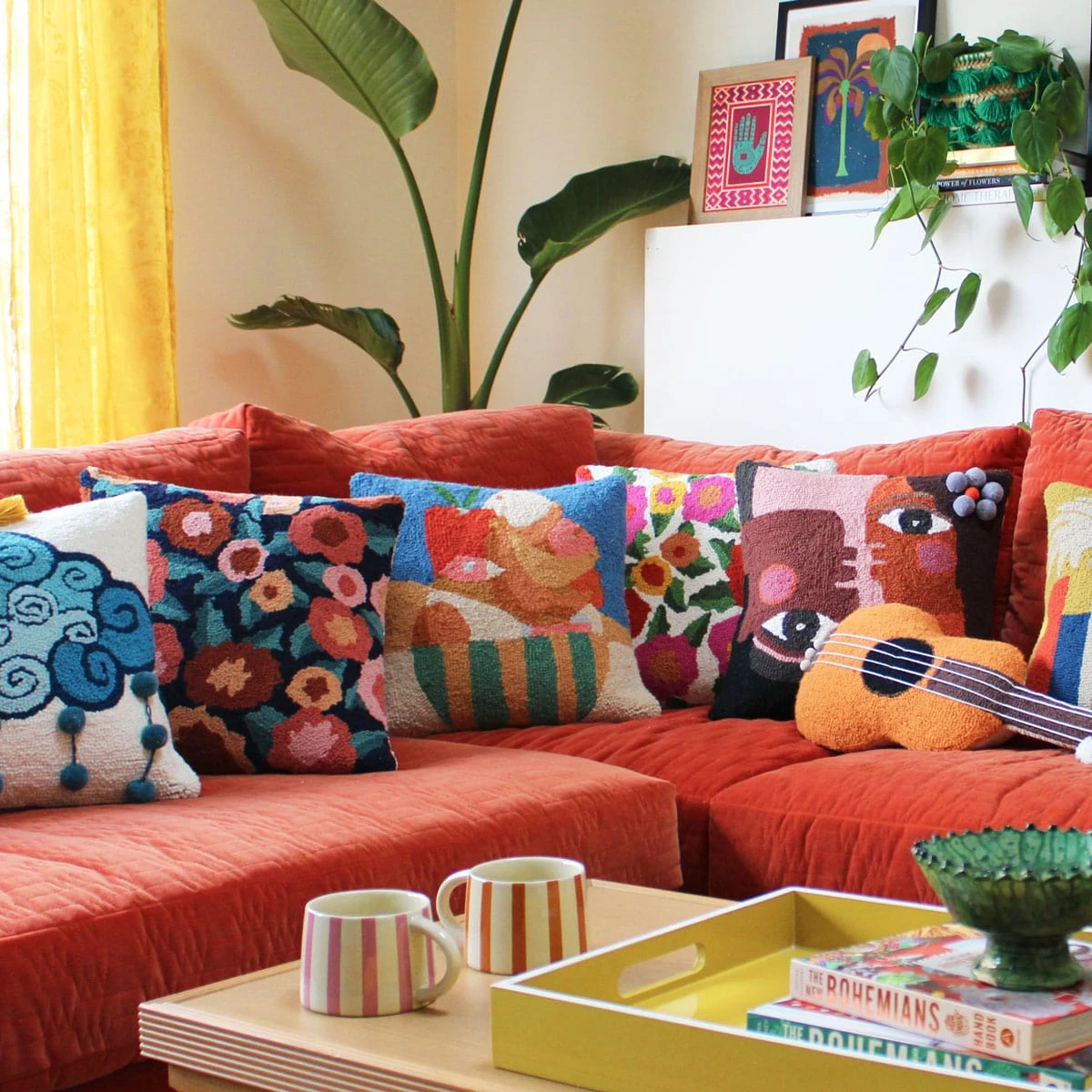 Suz Hook Pillow In Midnight By Jungalow® 3 Suz Hook Pillow In Midnight By Jungalow® - Image 3