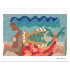 In The Waves Art Print By Justina Blakeney -Jungalow InTheWaves Shadow a98f68a9 483c 4831 9430 a0b6dd45f899