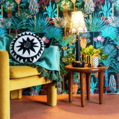 Jungalow Hilma Table Lamp Base In Black By Like A Lion™ -Jungalow JUNGALOW HILMA BLACK BLUE RENAME 2