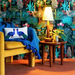 Jungalow Hilma Table Lamp Base In Honey Matte By Like A Lion™ -Jungalow JUNGALOW HILMA BROWN SINA IKAT