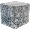 Navy Putri Hand Knotted Pouf