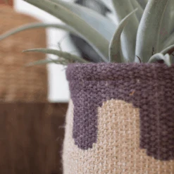 Mathus Printed Jute Planters - Set Of 3 -Jungalow NRV2378 7 PhotoRoom