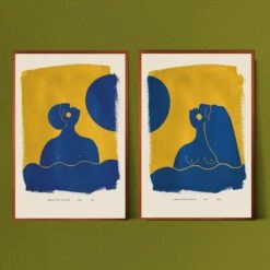 Night Art Print By Jungalow® 5 Night Art Print By Jungalow® -Jungalow Night Swim duo