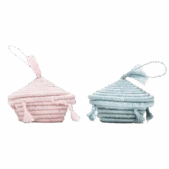 Pink Basket With Tassels Holiday Ornament -Jungalow OO.10250OO.10251 1800x1800 PhotoRoom