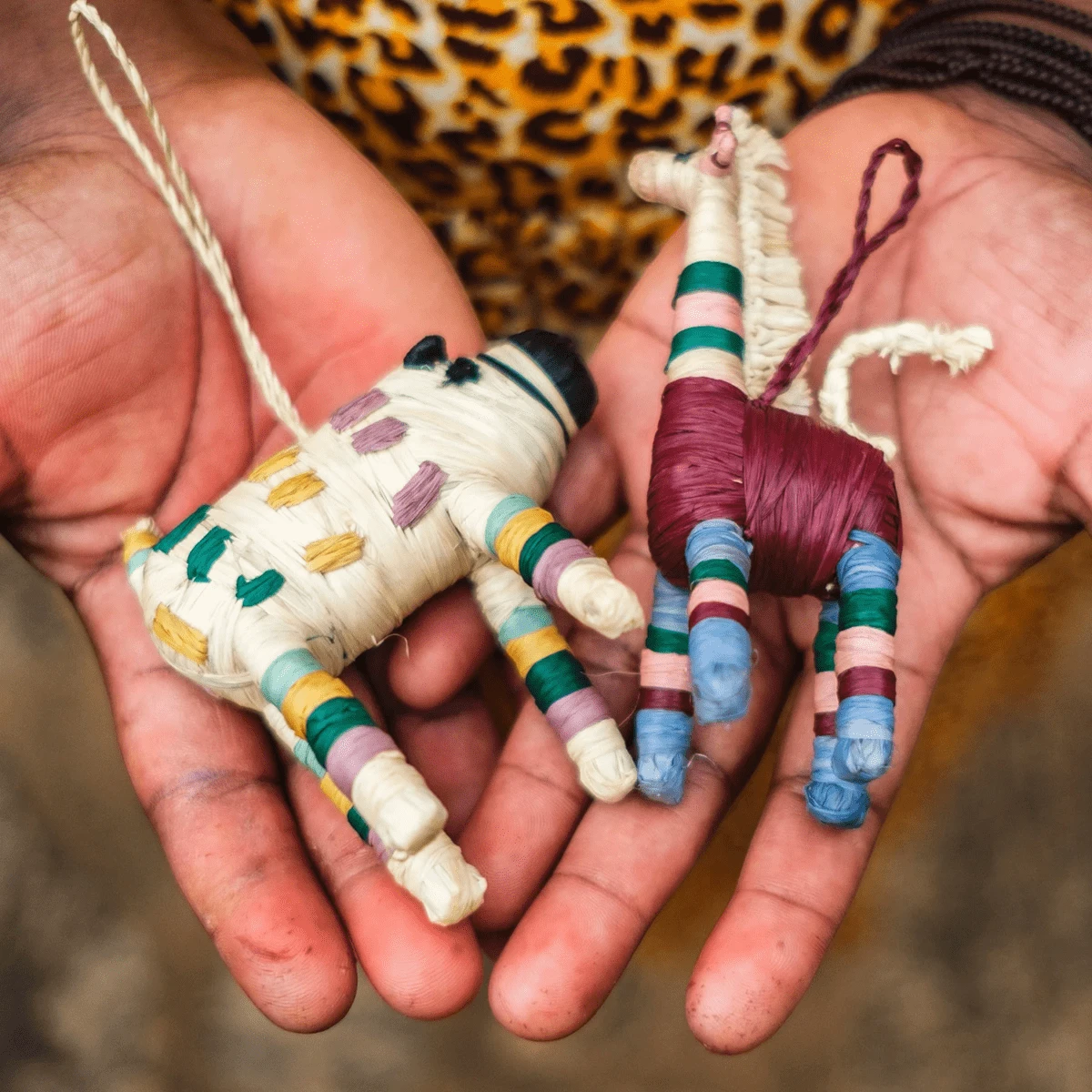 Garnet & Green Giraffe Holiday Ornament 4 Garnet & Green Giraffe Holiday Ornament - Image 4