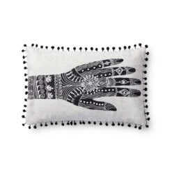 Fortune Pillow By Justina Blakeney® X Loloi -Jungalow P230P0952WHBLPIL5 primary 1