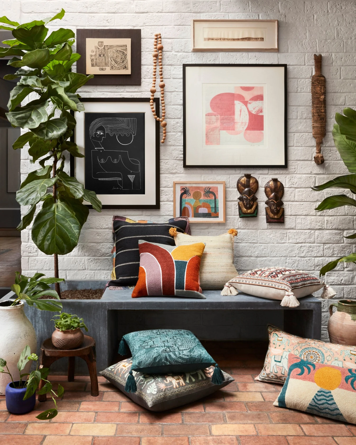 Striped Fiesta Pillow By Justina Blakeney® X Loloi 5 Striped Fiesta Pillow By Justina Blakeney® X Loloi - Image 5