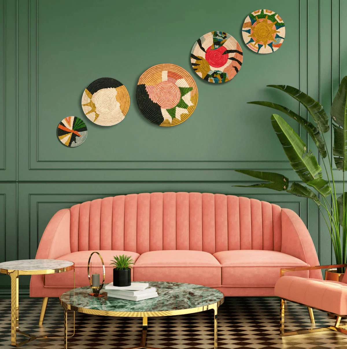 Kezia Vibrant Wall Basket 3 Kezia Vibrant Wall Basket - Image 3