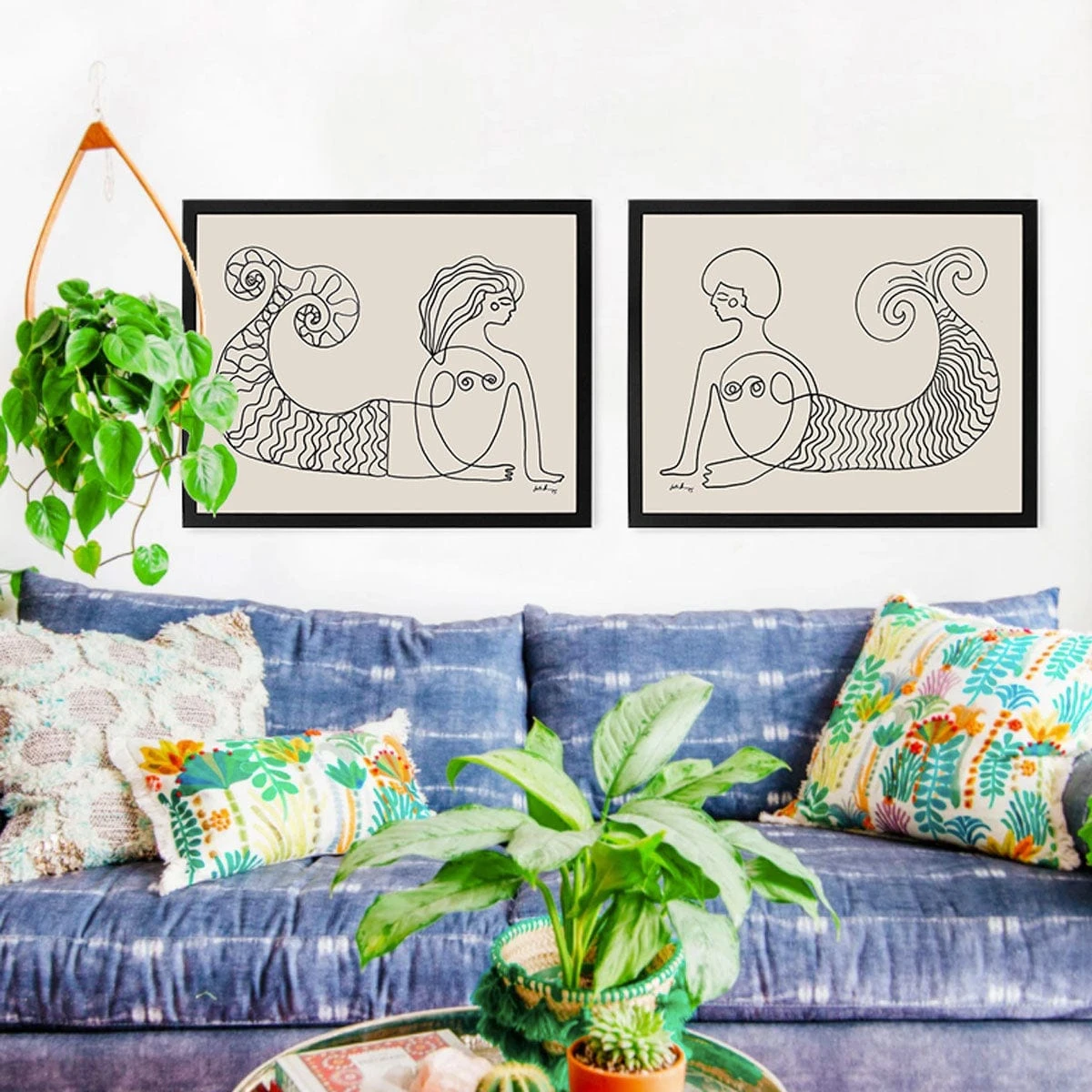 Sisters Of The Sea 1 Art Print By Justina Blakeney 4 Sisters Of The Sea 1 Art Print By Justina Blakeney - Image 4