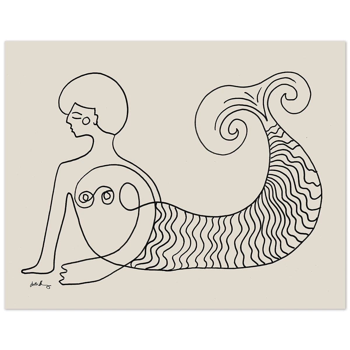 Sisters Of The Sea 1 Art Print By Justina Blakeney 3 Sisters Of The Sea 1 Art Print By Justina Blakeney - Image 3