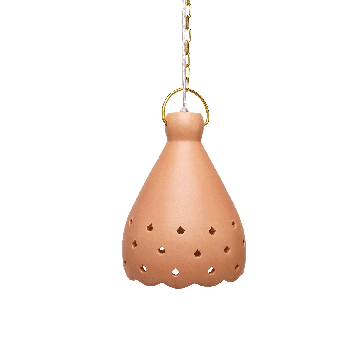 Jungalow Almada Scalloped Pendant In Blush Justina Blakeney™ 1 Jungalow Almada Scalloped Pendant In Blush Justina Blakeney™