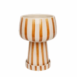Jungalow Kaya 3-Piece Ceramic Planter By Justina Blakeney™ -Jungalow amberstripedkayaplanter