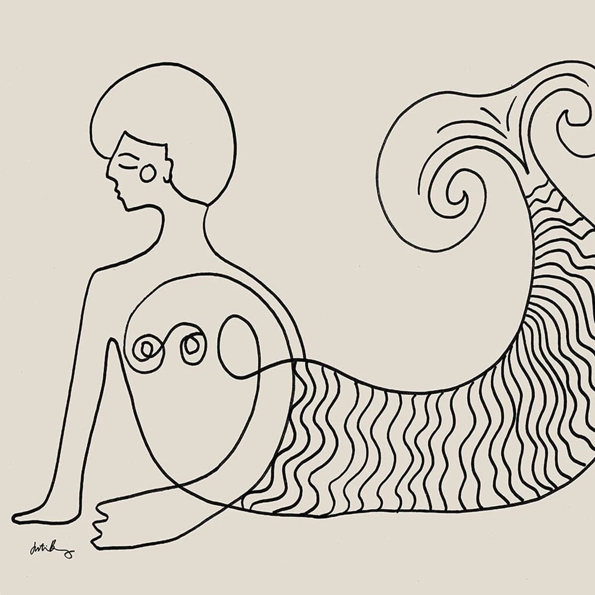 Sisters Of The Sea 1 Art Print By Justina Blakeney 1 Sisters Of The Sea 1 Art Print By Justina Blakeney