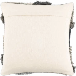 Blue Salima Shag Pillow -Jungalow baa003 detail back PhotoRoom