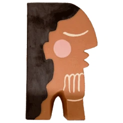 Jungalow Face Bookend Vase By Justina Blakeney™ 13 Jungalow Face Bookend Vase By Justina Blakeney™ -Jungalow blackhairvase