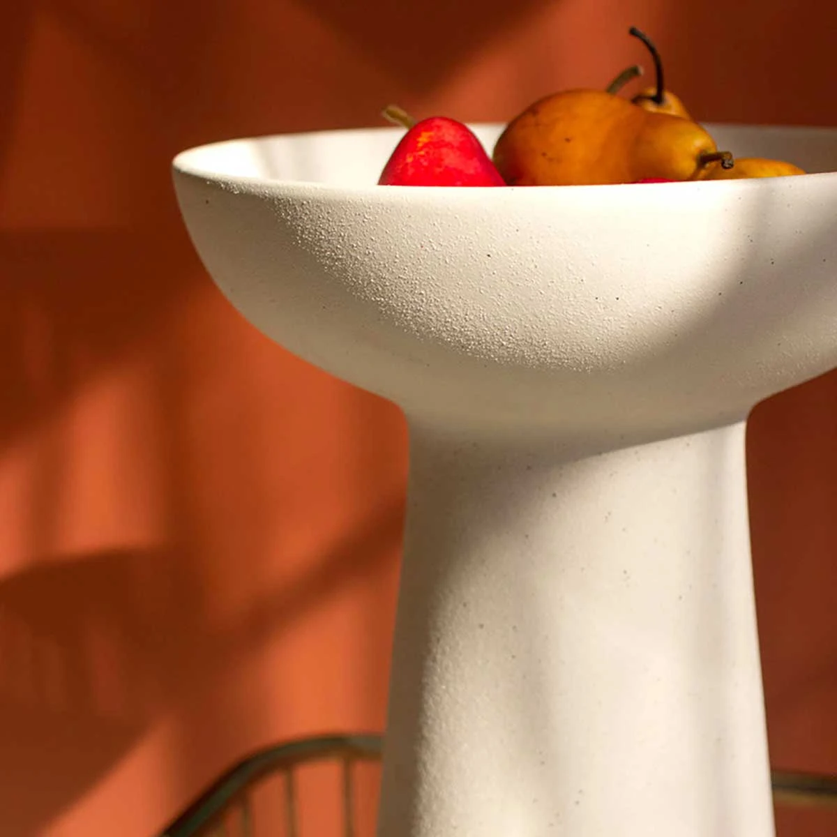 Tall Ceramic Pedestal Bowl 2 Tall Ceramic Pedestal Bowl - Image 2