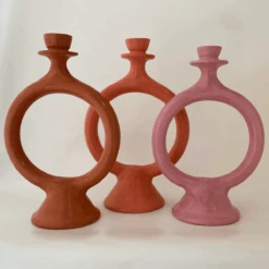 Jungalow -Jungalow circle candleholders three up