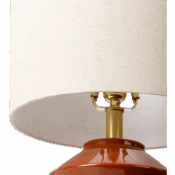Mazi Ceramic Table Lamp -Jungalow eds003 detail shade PhotoRoom