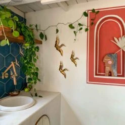 Jungalow Brass Egret Wall Hanging Set By Justina Blakeney™ -Jungalow egret5