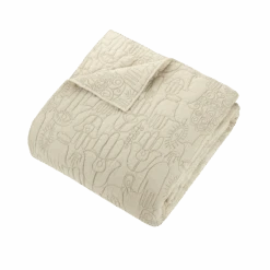Natural Hamsa Quilt Set By Jungalow® -Jungalow hamsanatural