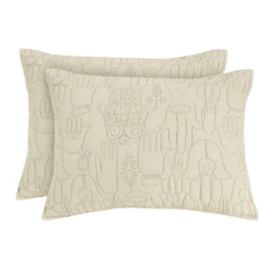 Natural Hamsa Standard Sham Set By Jungalow®