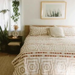 Cream Hypnotic Quilt Set By Jungalow® -Jungalow hypnoticcream2 a88515a5 ee8c 47ee 9d3e cfeaab767db0